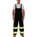 Tingley Rubber Icon„¢ Waterproof Breathable Overalls with Fluorescent Yellow-Green Tape, Black, 3XL O24123C.3X